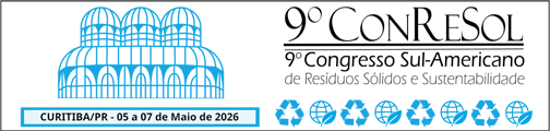 9º Congresso Sul-americano de Resíduos Sólidos e Sustentabilidade